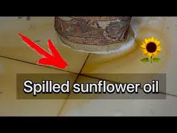 sunflower oil was spilled on the carpet