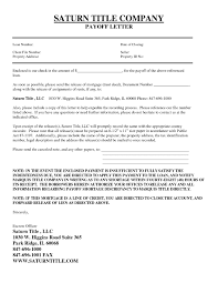 Mortgage Loan Payoff Letter Template Samples Letter