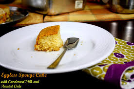 eggless vanilla sponge cake with