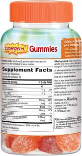 emergen c 750mg vitamin c gummies for