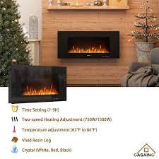 Wall Mounted Electric Fireplace Winter