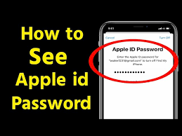 your apple id pword on iphone