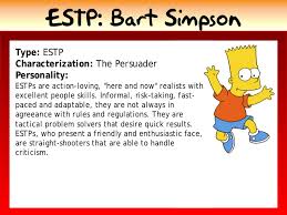 Fictional character from the simpsons franchise. Estp Bart Simpson Type Estp