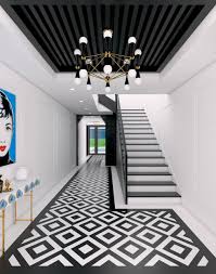 75 black marble floor entryway ideas