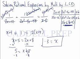 Learn How To Solve Rational Equations