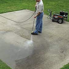 consider a pressure washer for concrete