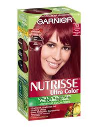 Auburn doesn't have to be intense to be beautiful. Nutrisse Ultra Color Light Intense Auburn Hair Color Garnier Hair Color Hair Color Burgundy Foam Hair Color