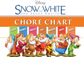 Free Printable Snow White Chore Charts
