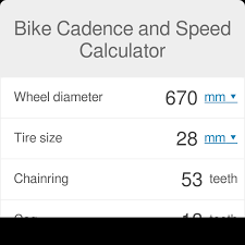 Bike Cadence And Speed Calculator Omni