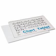 Pacon Chart Tablets W Cursive Cover Ruled 24 X 16 25 Sheets Pad Pac74620
