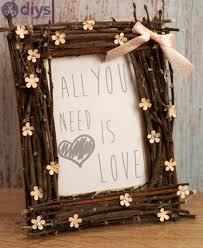 diy rustic twig frame the perfect