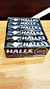 Black HALLS Cough Drops Lyptus Intense Cool Extra Strong With Menthol and  eucaly | eBay