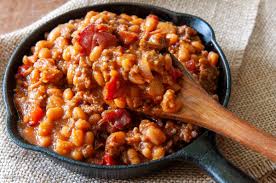 baked beans with sausage and ground beef