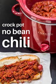 easy crock pot no bean chili