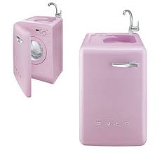 Check out our smeg appliances selection for the very best in unique or custom, handmade pieces from our dollhouse miniatures shops. Pink Space Saving Washing Machine Lbl16ro By Smeg Digsdigs