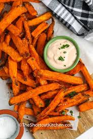 (if you have too many, work in batches. Air Fryer Frozen Sweet Potato Fries 30 Min Side Dish The Shortcut Kitchen
