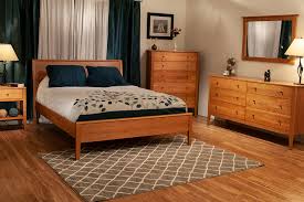 The smooth lines and slightly carved edges soften the design while giving it a modern appeal. Allen Natural Bedroom Set Allen Cherry Room Vermont Made Furniture
