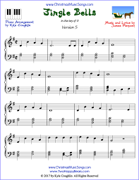 This song was written in 1950, so it's the sheet music can help you figure out some of the more complex chords, and most of them come with lead sheet markings so that you can mix. Jingle Bells Piano Sheet Music Free Printable Pdf