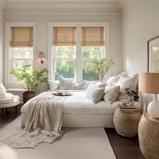 white bedroom interior design with