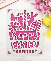 Easter card diy step 1. Diy Easter Cards With Cricut Joy Pineapple Paper Co