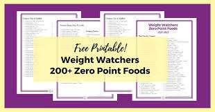 weight watchers program 2024 zero point