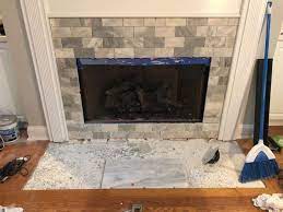 Diy Tiling A Fireplace Surround What
