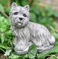 Westie Puppy Statue Concrete Westie Dog