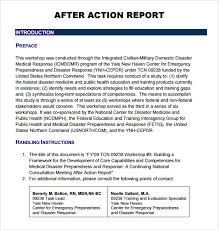 Sample After Action Report 9 Documents In Pdf Google Docs Apple