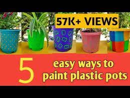 paint can be used on plastic plant pots
