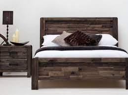 double teak wooden bed frame
