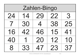 90 zahlen stehen auf folgenden unterseiten kostenlos zum download bereit: Bingo Spielscheine Mit Zahlen Von 1 Bis 48