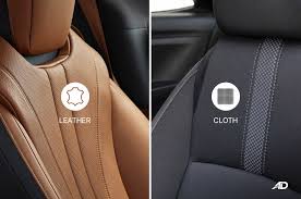 fabric seats are leather interiors