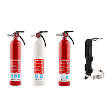 Provides information about how to recharge fire extinguishers, as part of regular maintenance and preparation in the case of a fire. First Alert Rechargeable Fire Extinguisher Home Kit Costco
