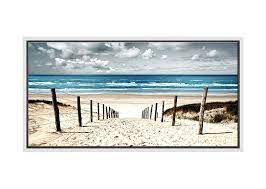 beach panorama canvas wall art print