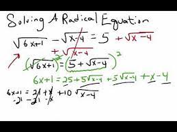 algebra solving an equation containing