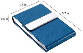 Personalized brushed metal business card holder. Dmfly Professional Leather Business Card Holder Metal Business Card Case Slim Business Card Wallet Name Card Holder Business Card Carrier For Men Women 3 7 X 2 4 X 0 5 Inches Blue Buy