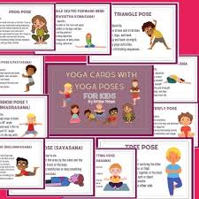 yoga cards with yoga poses for kids