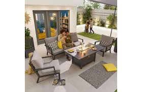 Vogue 3 Seater Sofa Set With Firepit Table