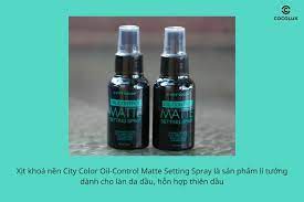 city color oil control matte setting spray