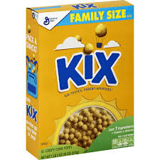 kix cereal 18 oz box cereal