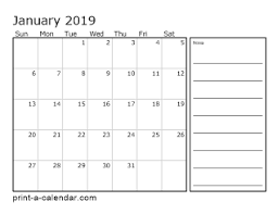 Download 2019 Printable Calendars