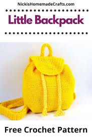 how to crochet a backpack with
