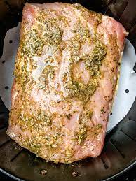 easy air fryer italian herb pork loin