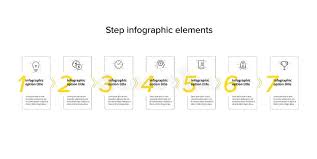 Business Process Chart Infographics With 7 Step Circles