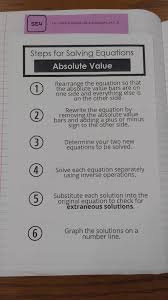 Solving Absolute Value Equations