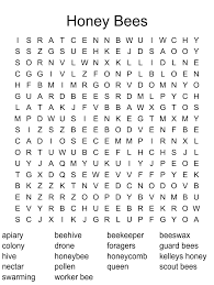 honey bees word search wordmint