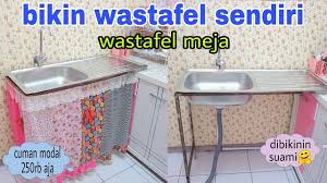 Wastafel cuci piring atau yang dikenal dengan nama kitchen sink merupakan tempat untuk mencuci perlengkapan memasak, peralatan makan dan minum, serta sebagai tempat cuci tangan. Bikin Wastafel Cuci Piring Sendiri Di Kontrakan Youtube