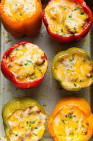 Presented by chef mary coggins & julie jackson, the produce box. Sausage Stuffed Peppers Salt Lavender