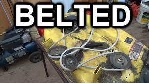 mower deck belt replacement on deere