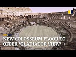 new hi tech floor for rome s colosseum
